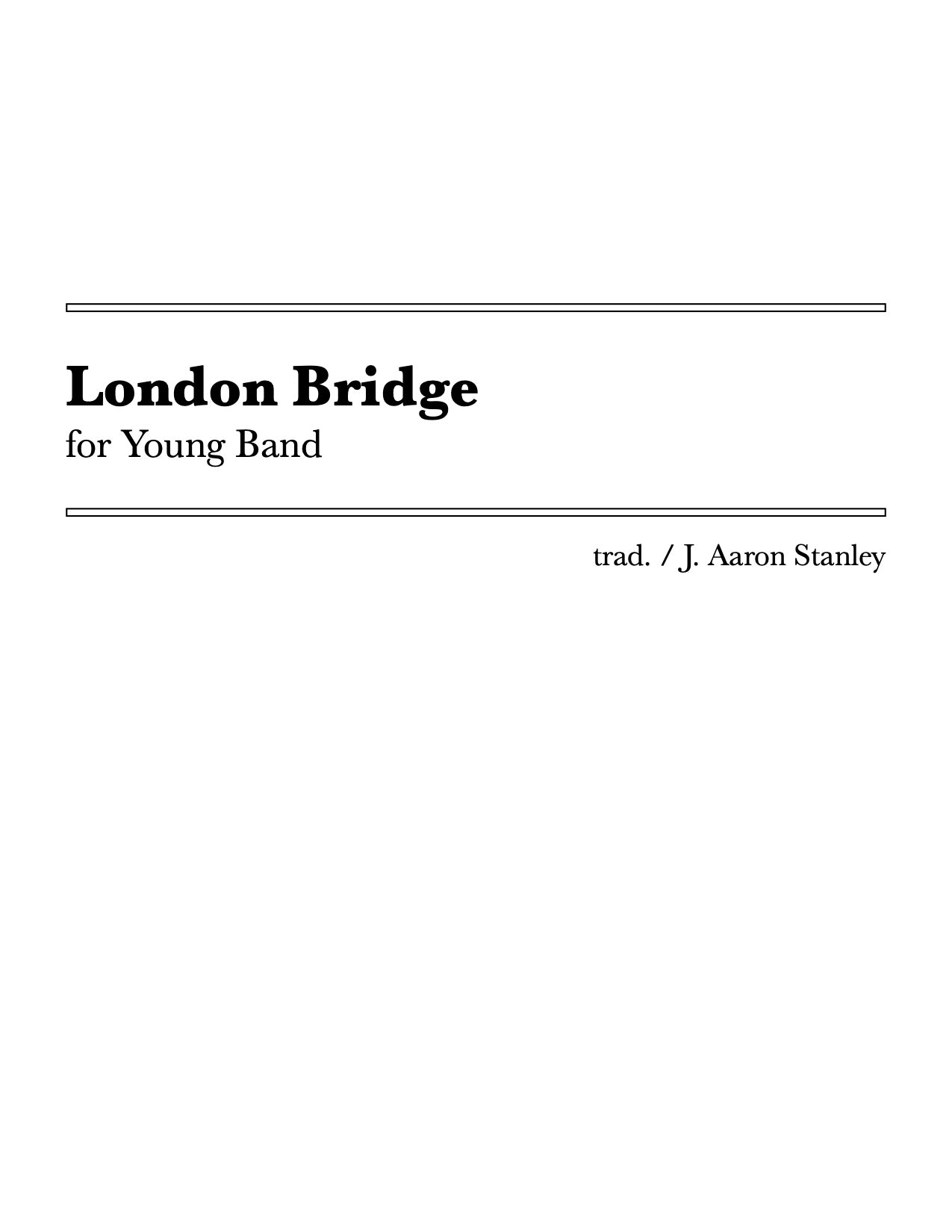 London Bridge for Young Band (Grade 1.5)